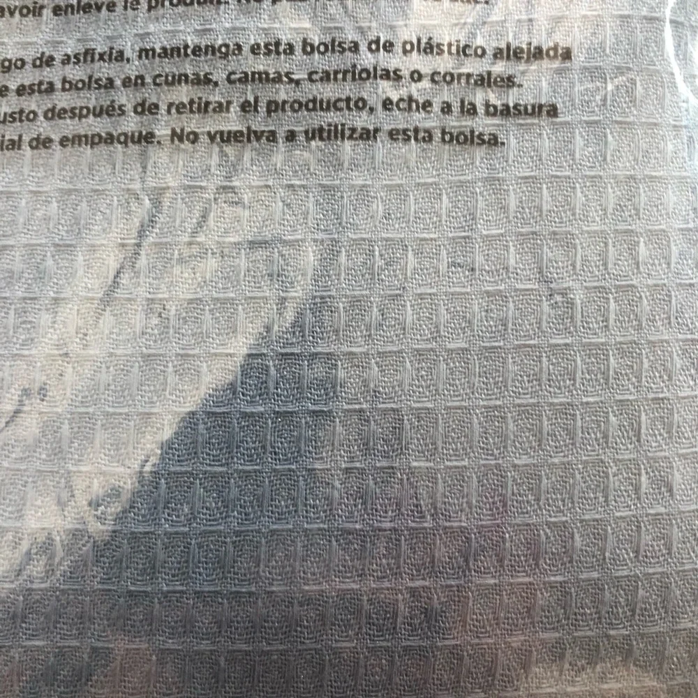 NWT waffle texture shower curtain 72x96
